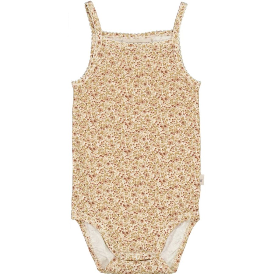 Barneklaer Wheat | Wheat Frill Ermelos Body, Eggshell Flowers