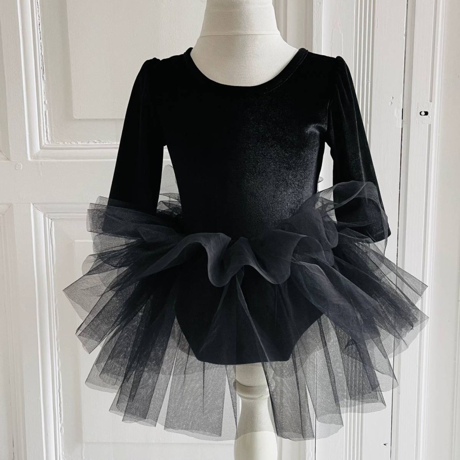 Barneklaer Dolly | Dolly Fancy London Ballettkjole Til Barn, Black