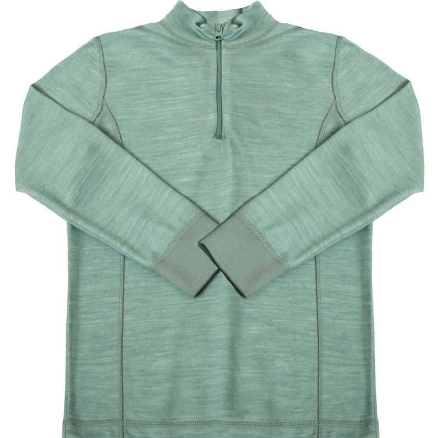 Ull/Superundertoy Joha | Joha Genser I Ull/Bambus Med Half-Zip, Green Yd