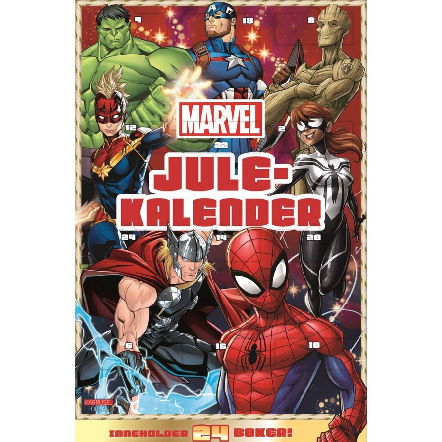 Leker Marvel | Marvel Julekalender Med 24 Boker