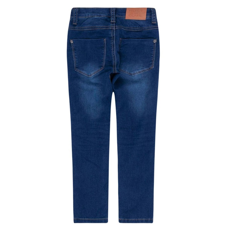 Barneklaer Hust&Claire | Hust & Claire Josh Olabukse Med Stretch, Dark Denim