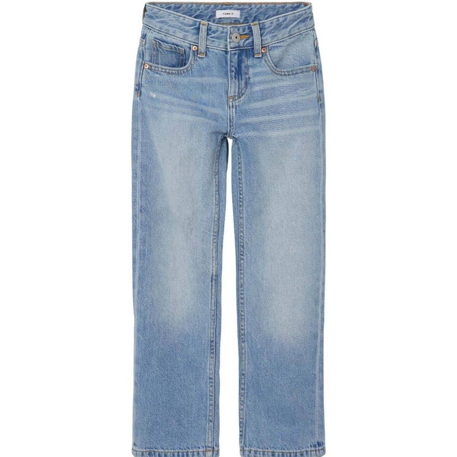 Barneklaer Name It | Name It Ryan 2368 Straight Denim Til Barn, Light Blue Denim