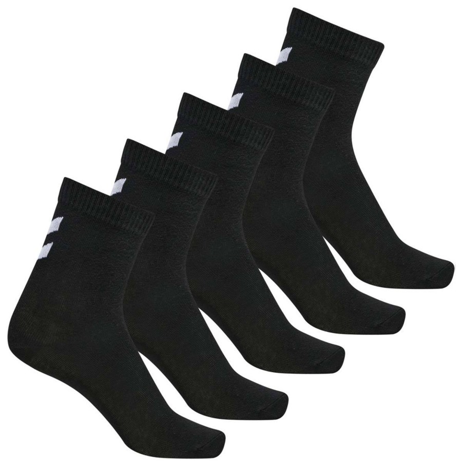 Barneklaer Hummel | Hummel 5-Pack Sokker Til Barn, Black