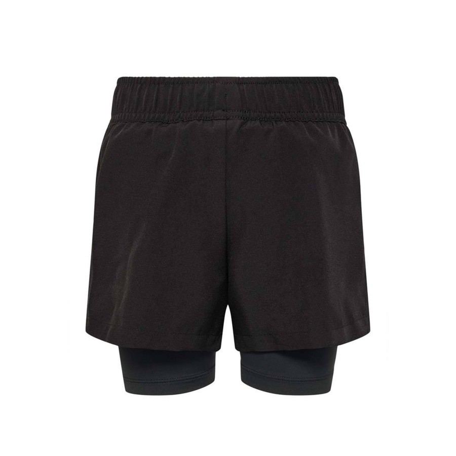 Barneklaer Hummel | Hummel Pure 2-I-1 Treningsshorts Til Barn, Black