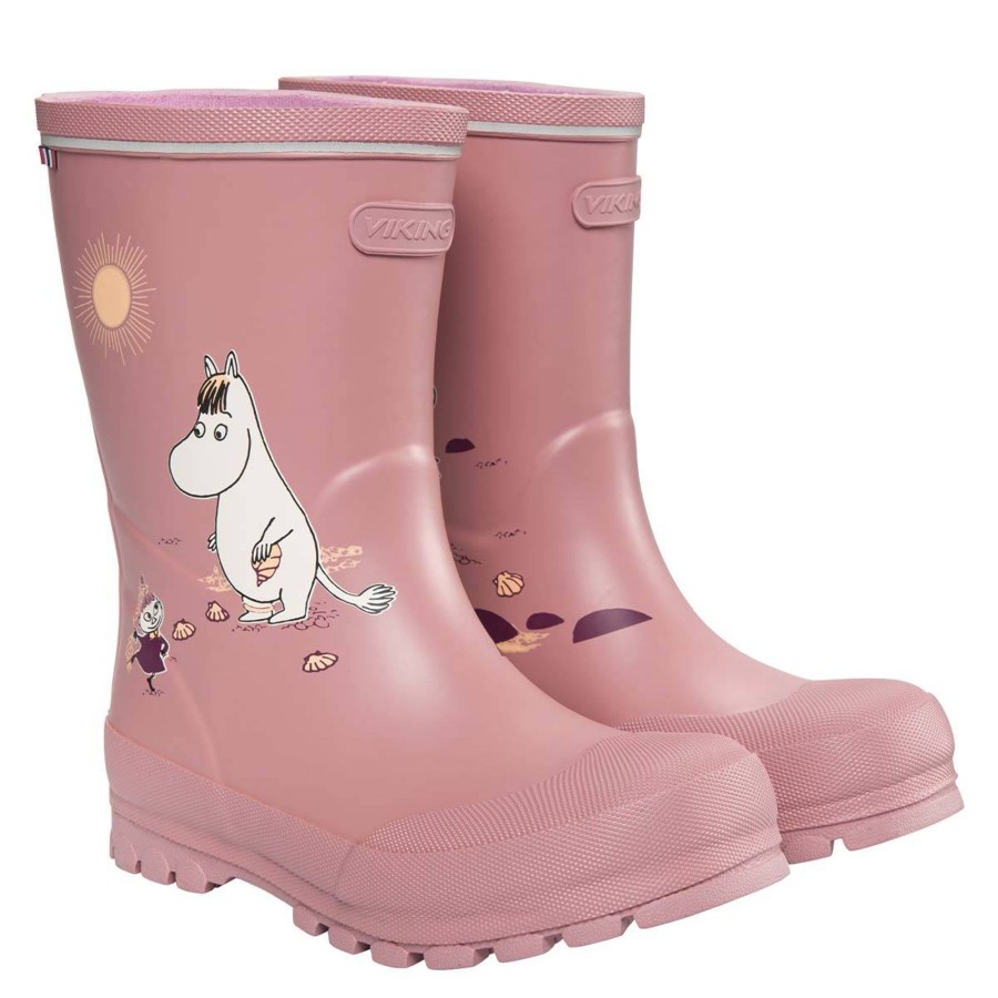 Yttertoy Og Sko Viking | Viking Jolly Moomin Gummistovler, Pink/Multi