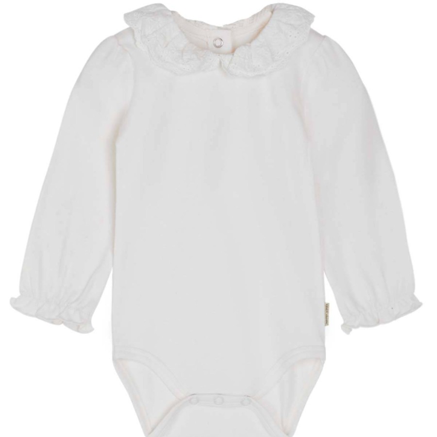 Barneklaer Hust&Claire | Hust & Claire Becky Body Med Brodert Krage, Sugar