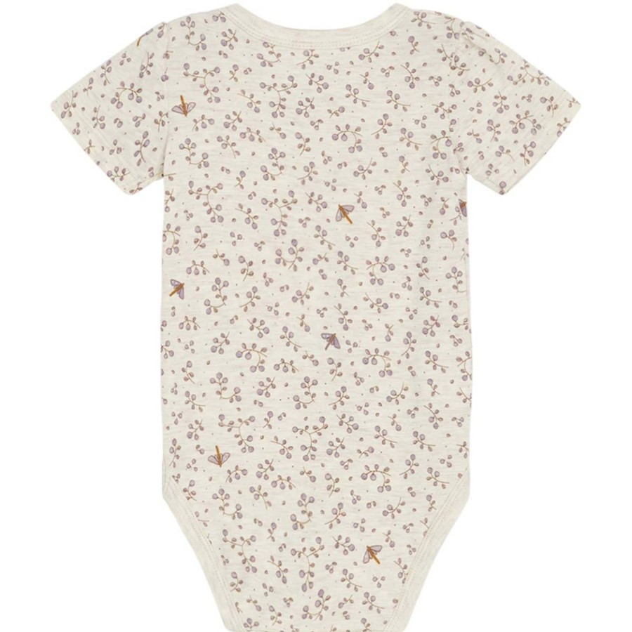 Barneklaer Hust&Claire bambus | Hust & Claire Bonnie Kortermet Body I Bambus, Wheat Mel.