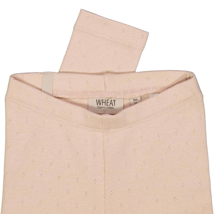 Barneklaer Wheat | Wheat Jersey Leggings Til Baby, Rose Dust