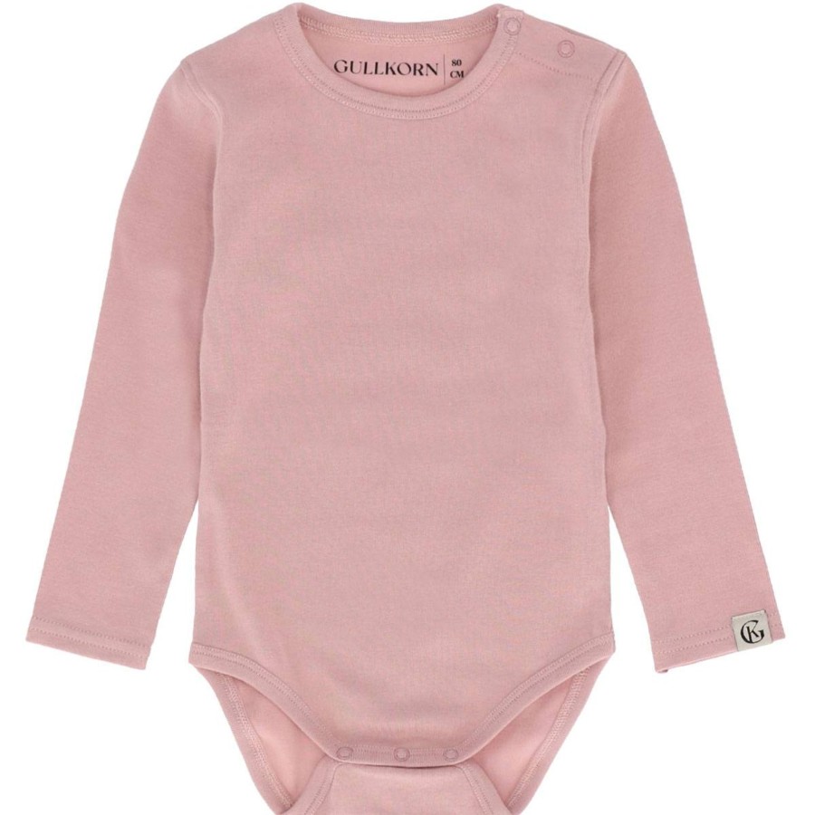 Barneklaer Gullkorn | Gullkorn Villvette Body Til Baby, Lys Rosa