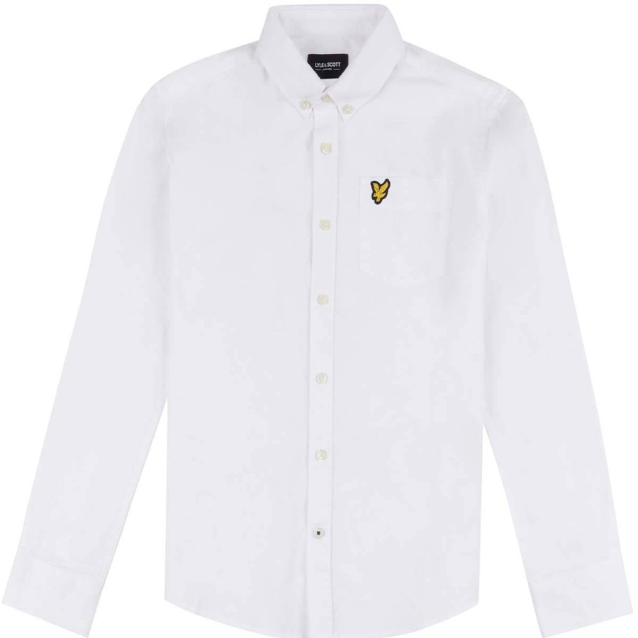 Barneklaer Lyle & Scott | Lyle & Scott Oxford Skjorte Til Barn Og Ungdom, White