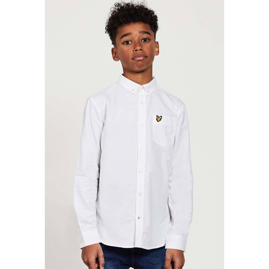 Barneklaer Lyle & Scott | Lyle & Scott Oxford Skjorte Til Barn Og Ungdom, White