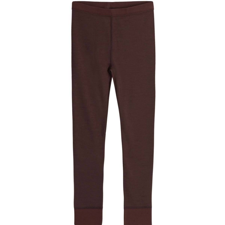 Barneklaer Hust&Claire ull | Hust & Claire Laso Leggings I Ull/Bambus, Chestnut