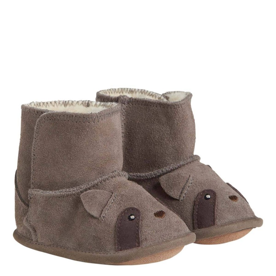 Yttertoy Og Sko En Fant | En Fant Booties Til Baby M/Dyr, Chocolate Chip