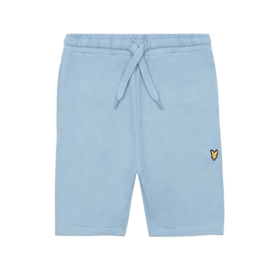 Barneklaer Lyle & Scott | Lyle & Scott Sweat Shorts Til Barn, Faded Denim