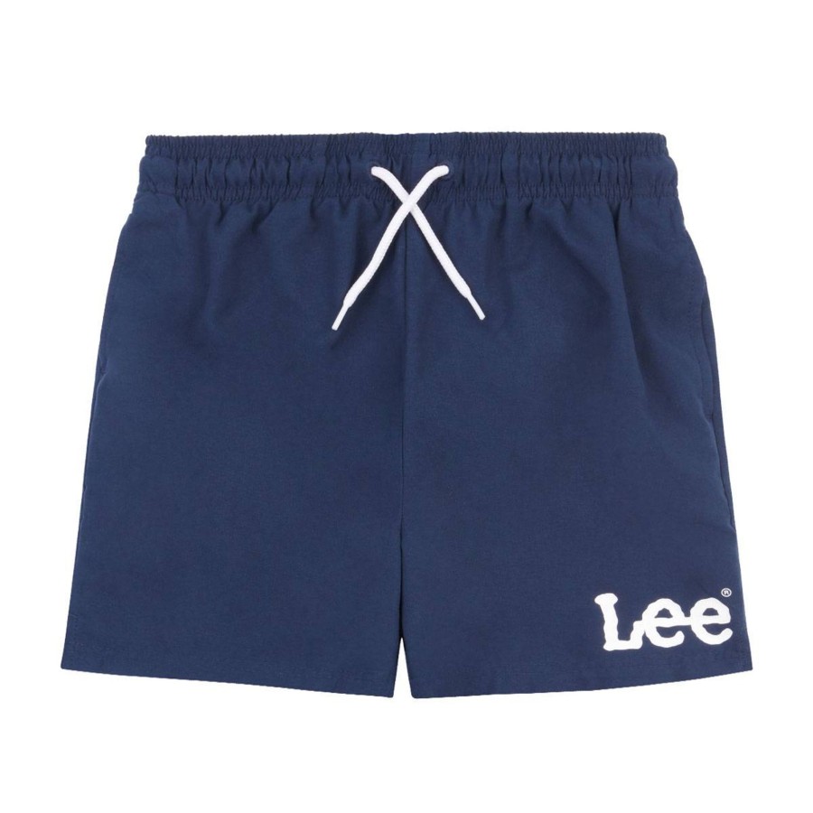 Barneklaer Lee | Lee Wobbly Graphic Badeshorts Til Barn, Navy Blazer