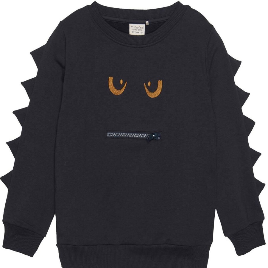 Barneklaer MinyMo | Minymo Sweatshirt Til Barn, Dark Navy