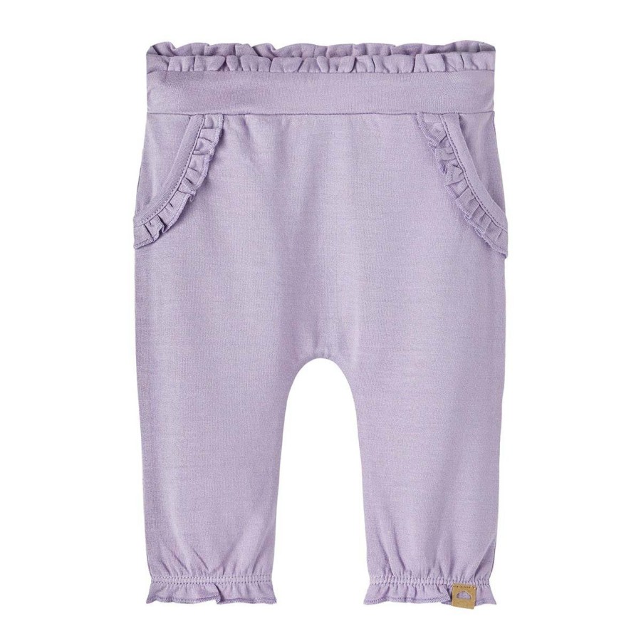 Barneklaer Name It | Name It Kinaya Bukse Til Baby, Lavender Grey