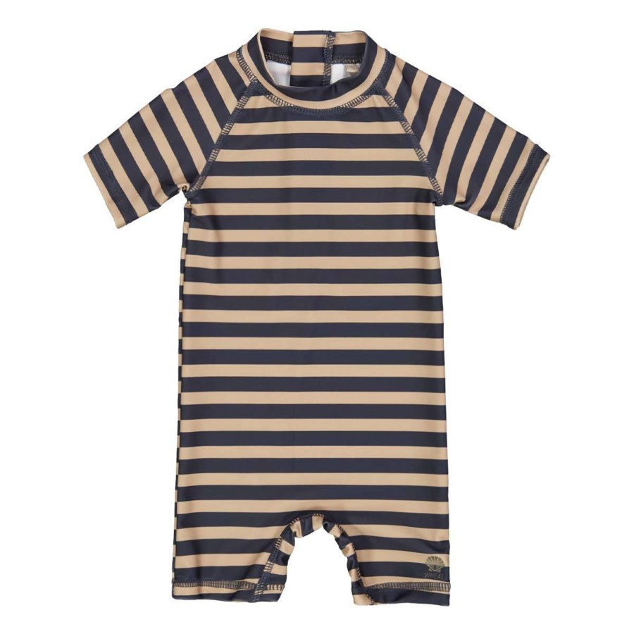 Barneklaer Wheat | Wheat Cas Uv-Drakt Til Baby, Ink Stripe