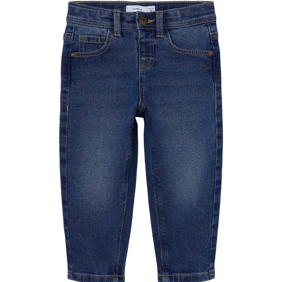 Barneklaer Name It | Name It Silas 6310 Tapered Jeans Til Smabarn, Dark Blue