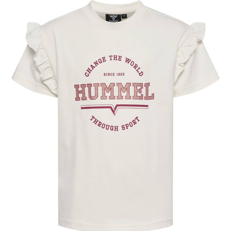 Barneklaer Hummel | Hummel Violet T-Skjorte Til Barn, Marshmallow