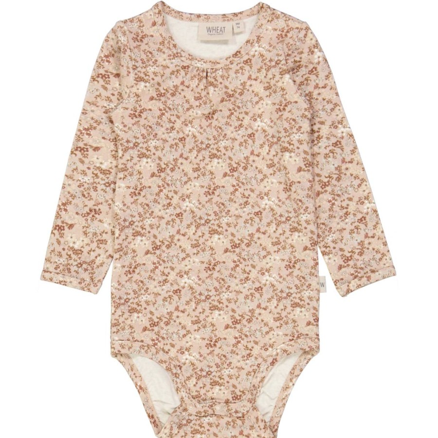 Barneklaer Wheat | Wheat Liv Body Med Blomstermonster, Pale Lilac Flowers