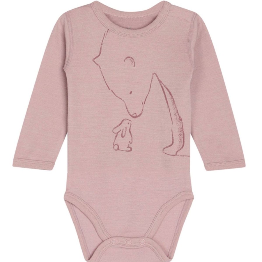 Ull/Superundertoy Hust&Claire ull | Hust & Claire Body I Ull/Bambus Med Isbjorn, Shade Rose