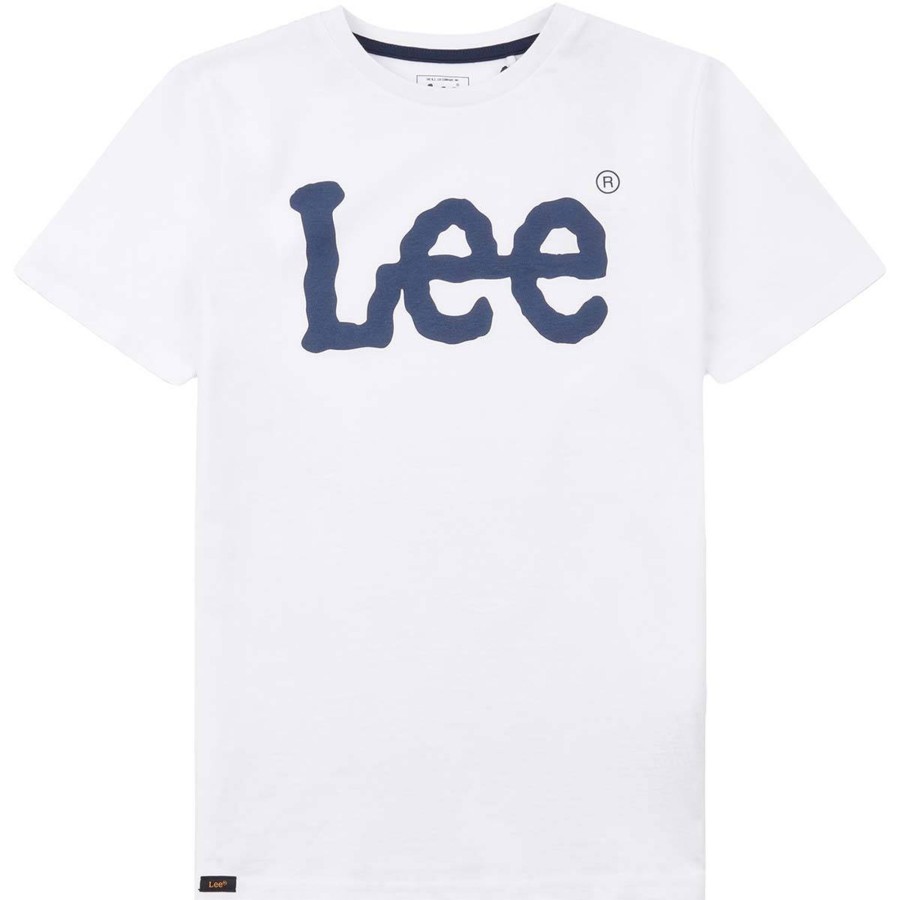 Barneklaer Lee | Lee Wobbly Graphic T-Skjorte Til Barn, Bright White