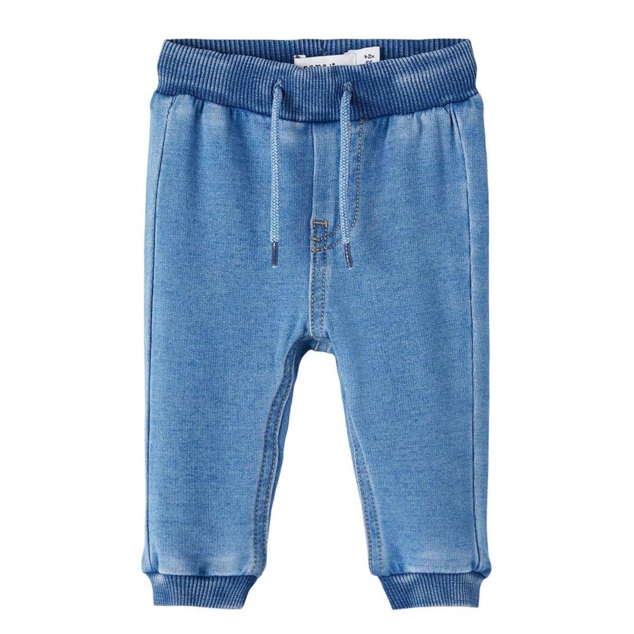 Barneklaer Name It | Name It Rome 3773 Joggebukse Til Baby, Medium Blue