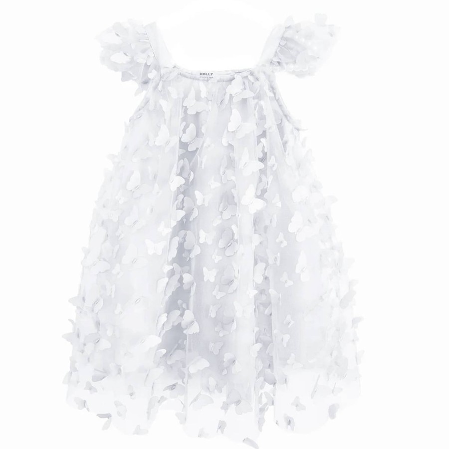 Barneklaer Dolly | Dolly Butterflies Tyllkjole Til Barn, White