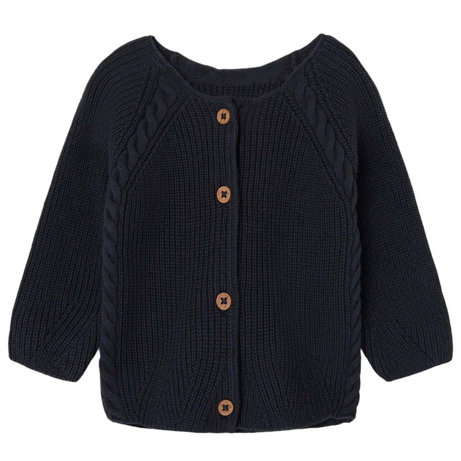 Barneklaer Name It | Name It Osom Strikket Cardigan Til Baby, India Ink