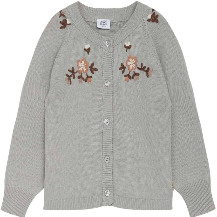 Barneklaer Hust&Claire | Hust & Claire Carlota Cardigan Til Barn, Iced Aqua