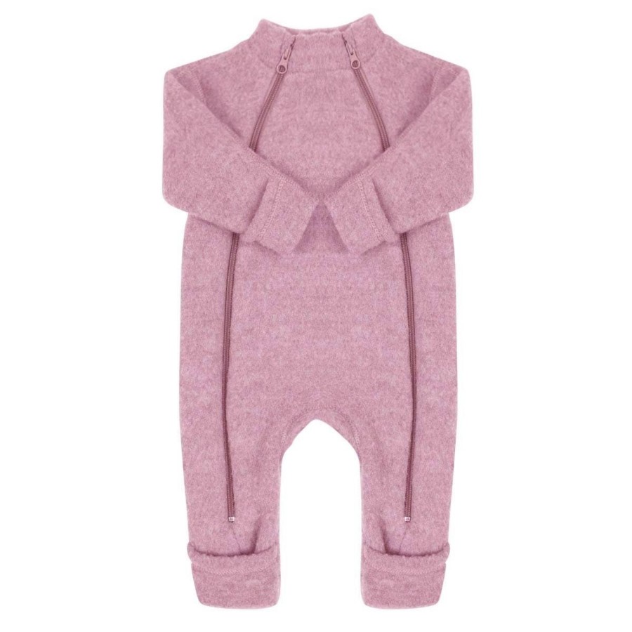 Yttertoy Og Sko Joha | Joha Ullfleece Heldress Til Baby Med Glidelas, Old Rose