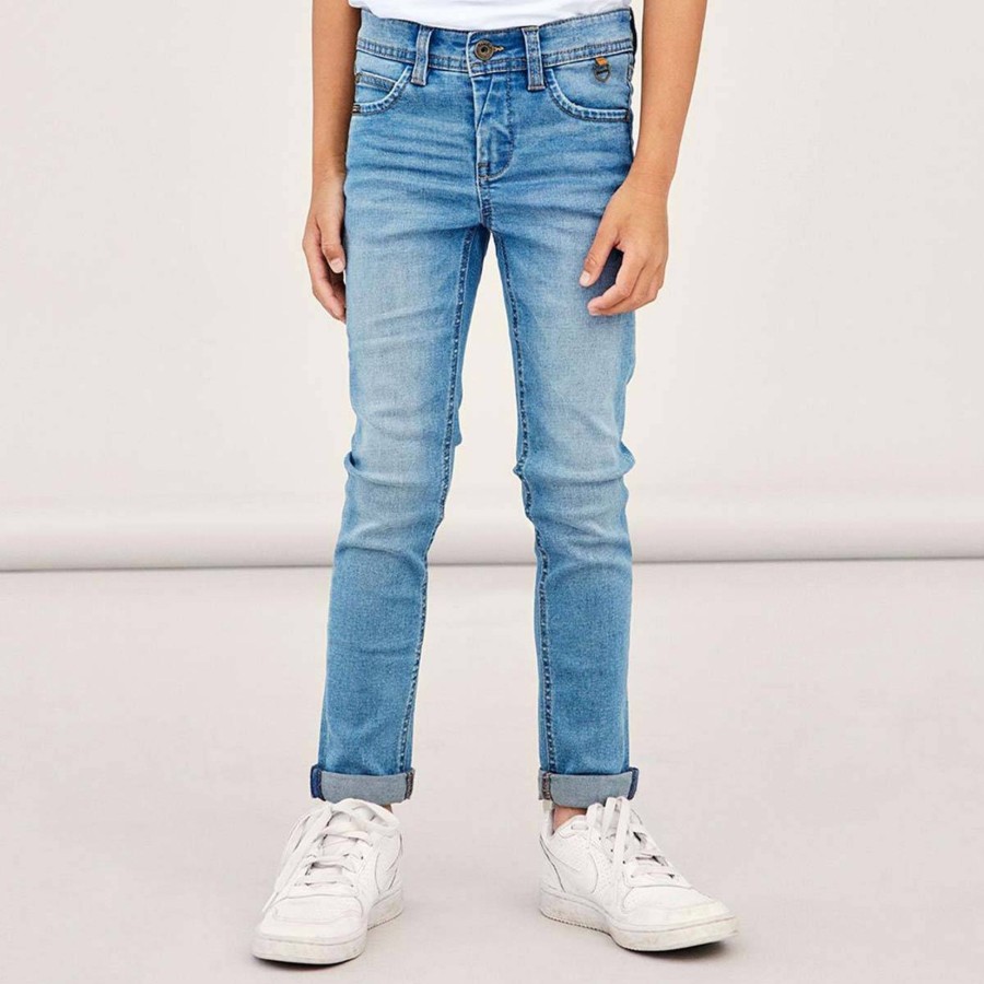 Barneklaer Name It | Name It Theo Tasti Denim Jeans, Medium Blue Denim