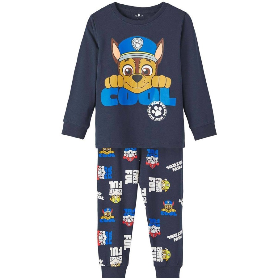 Barneklaer Name It | Name It Jabur Paw Patrol Pyjamas Smabarn, Dark Sapphire