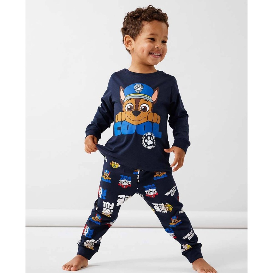 Barneklaer Name It | Name It Jabur Paw Patrol Pyjamas Smabarn, Dark Sapphire