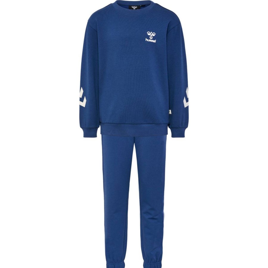 Barneklaer Hummel | Hummel Venti Tracksuit Sett Til Barn, Dark Denim