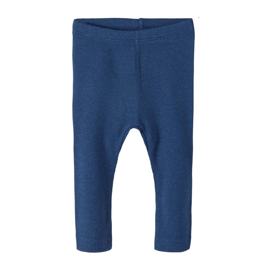 Barneklaer Name It | Name It Kab Ribb Leggings Til Baby, Bijou Blue