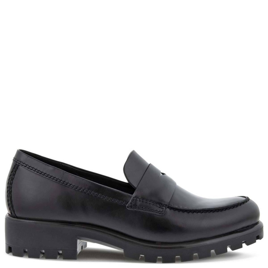 Yttertoy Og Sko Ecco | Ecco Modtray Loafers Til Dame, Black