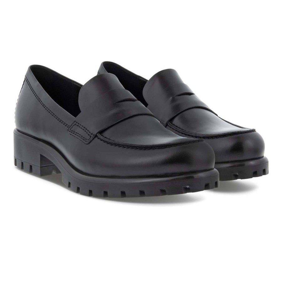 Yttertoy Og Sko Ecco | Ecco Modtray Loafers Til Dame, Black