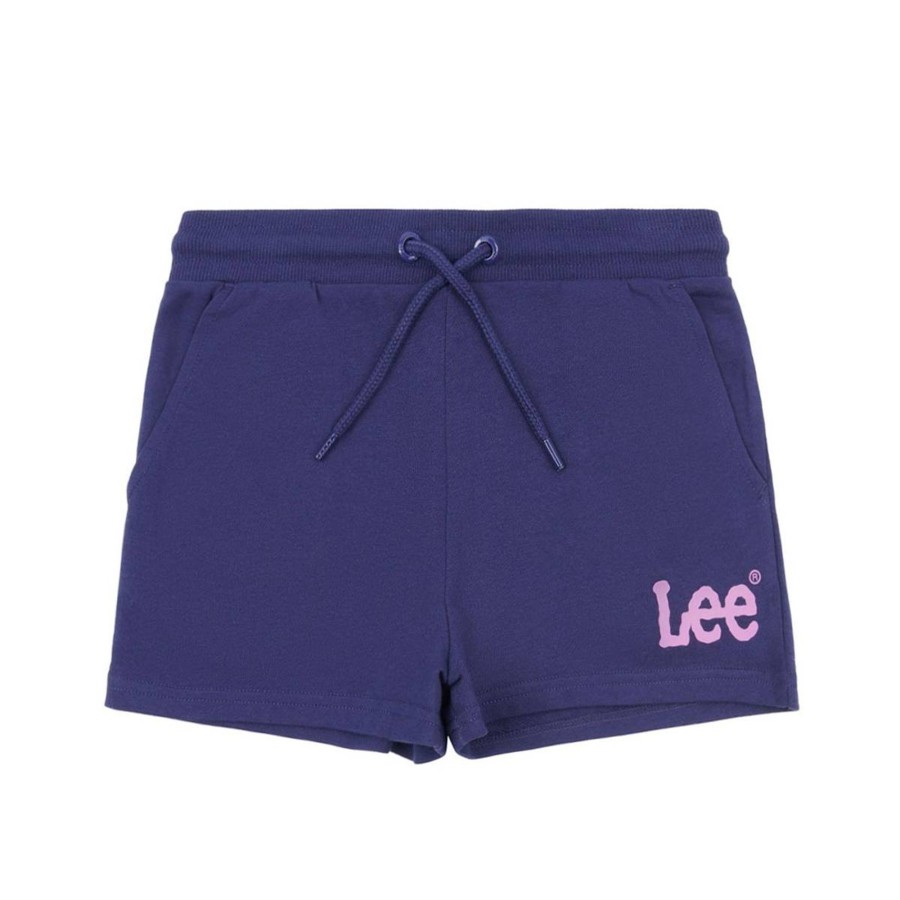 Barneklaer Lee | Lee Wobbly Graphic Shorts Til Barn, Patriot Blue