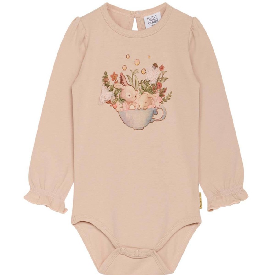 Barneklaer Hust&Claire | Hust & Claire Beatrix Body, Peach Rose