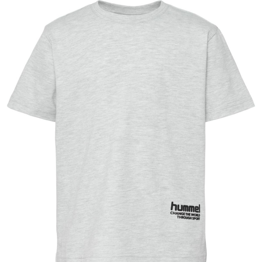 Barneklaer Hummel | Hummel Pure T-Skjorte Til Barn, Ultra Light Grey