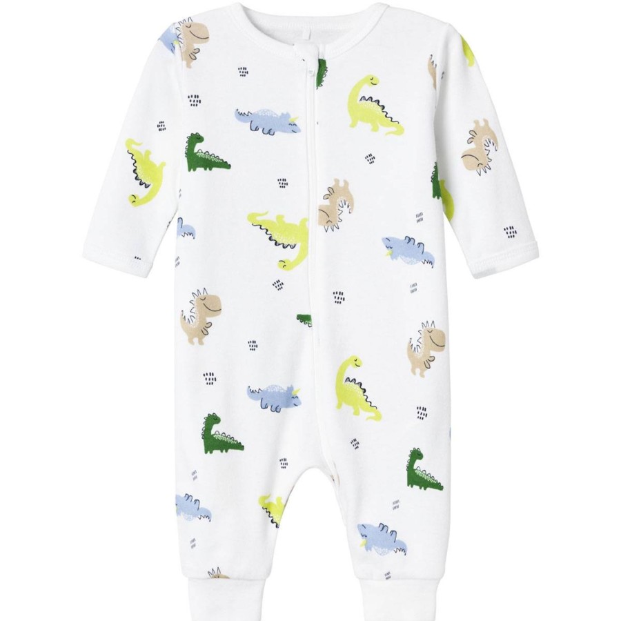 Barneklaer Name It | Name It Dino Pyjamas/Heldress, Bright White