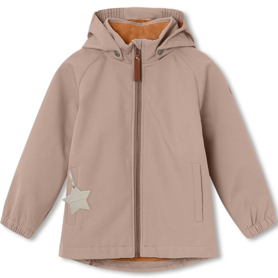 Yttertoy Og Sko Mini A Ture | Mini A Ture Aden Spring Softshelljakke, Mocha Meringue