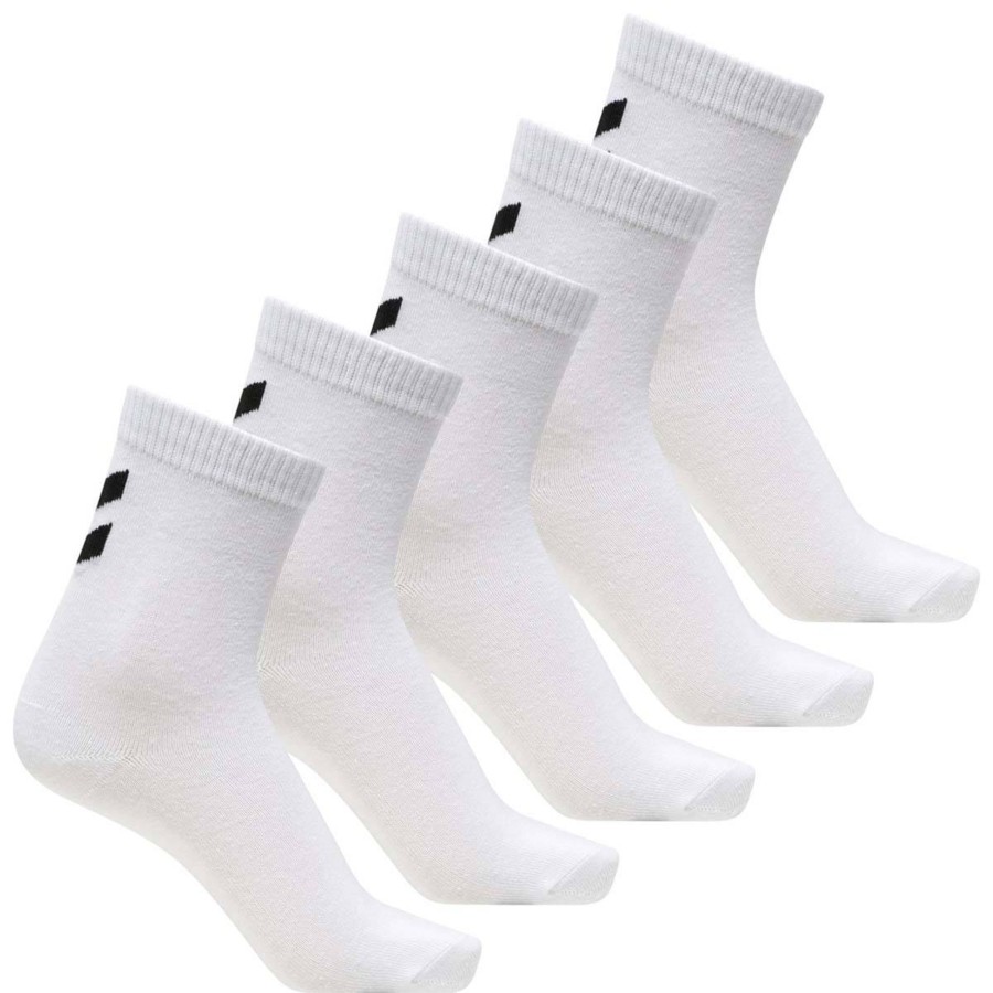 Barneklaer Hummel | Hummel 5-Pack Sokker Til Barn, Bright White