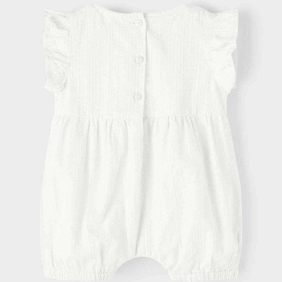 Barneklaer Name It | Name It Hilla Romper Til Baby, Bright White