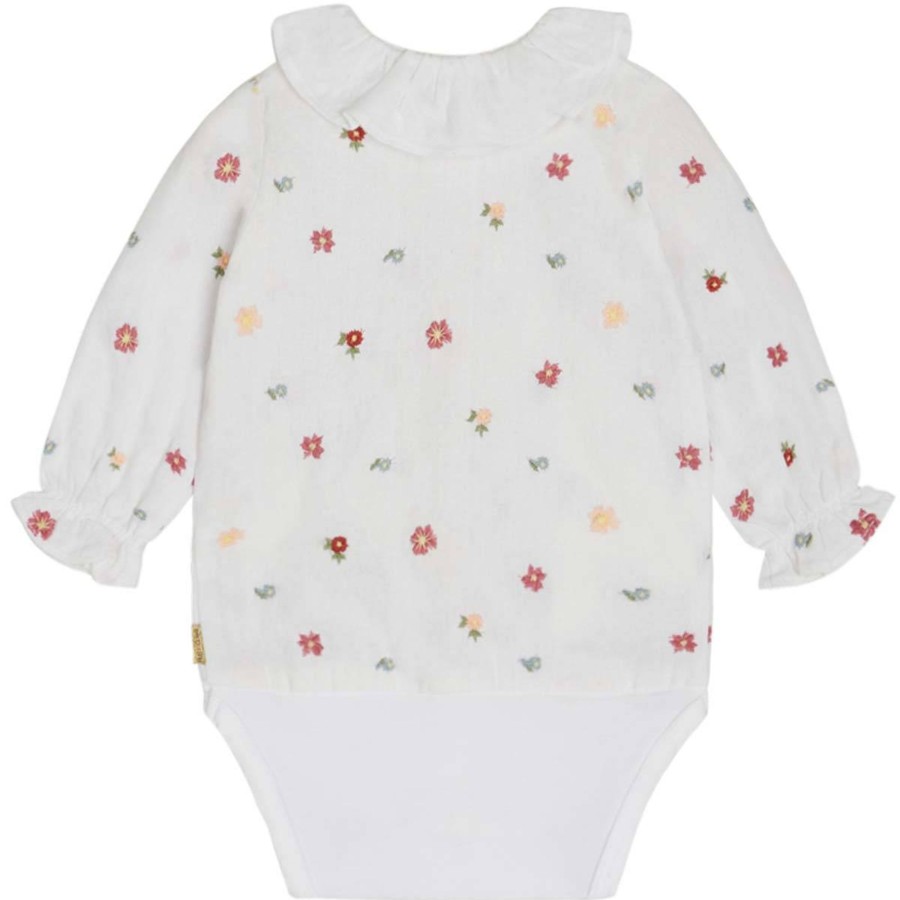 Barneklaer Hust&Claire | Hust & Claire Bernadette Skjortebody, White