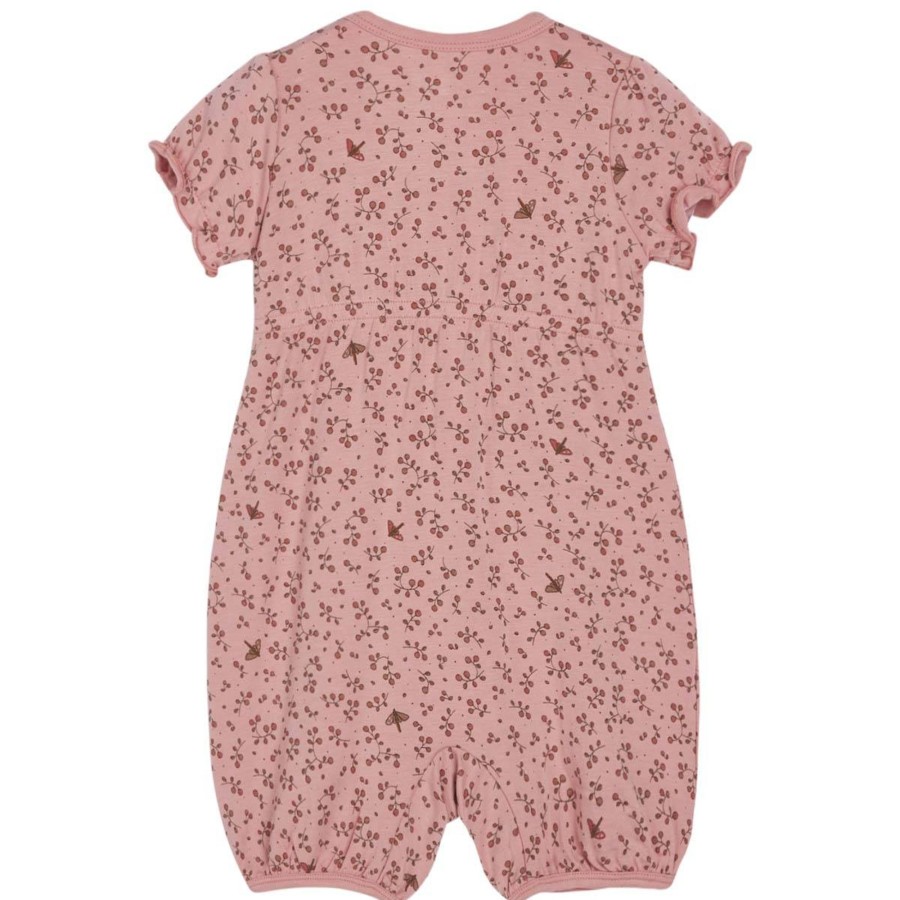 Barneklaer Hust&Claire bambus | Hust & Claire Mulu Kortermet Romper, Desert Red