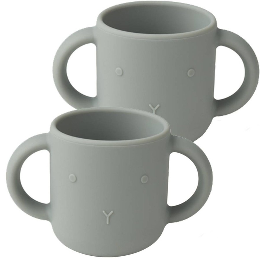 Skole Og Barnehage Liewood | Liewood Gene Cup 2-Pack Rabbit, Dove Blue