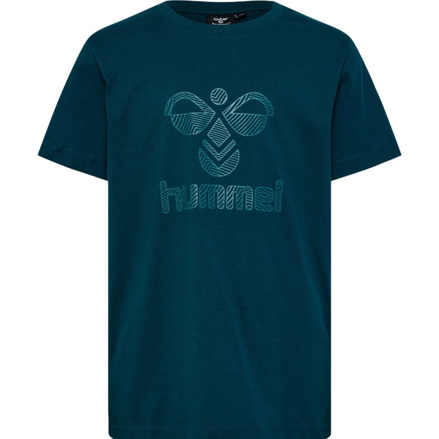 Barneklaer Hummel | Hummel Fast Two T-Skjorte Til Barn, Deep Teal